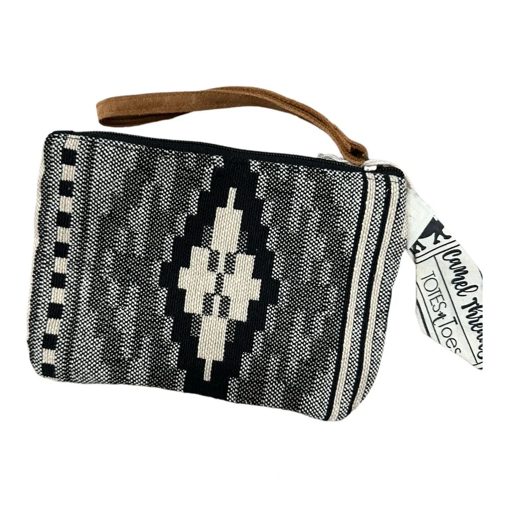 Camel Threads Aztec Beaded Woven Wristlet New Tribal Boho Gift 8x5‎